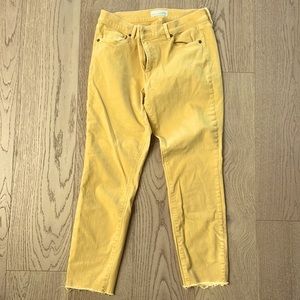 Ann Taylor LOFT Skinny Crop Raw Hem Jeans